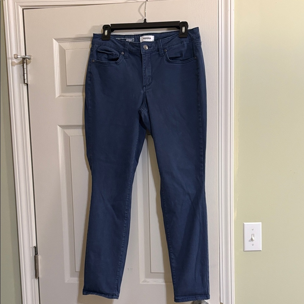 Sonoma Women's Blue Skinny Jeans Size 10